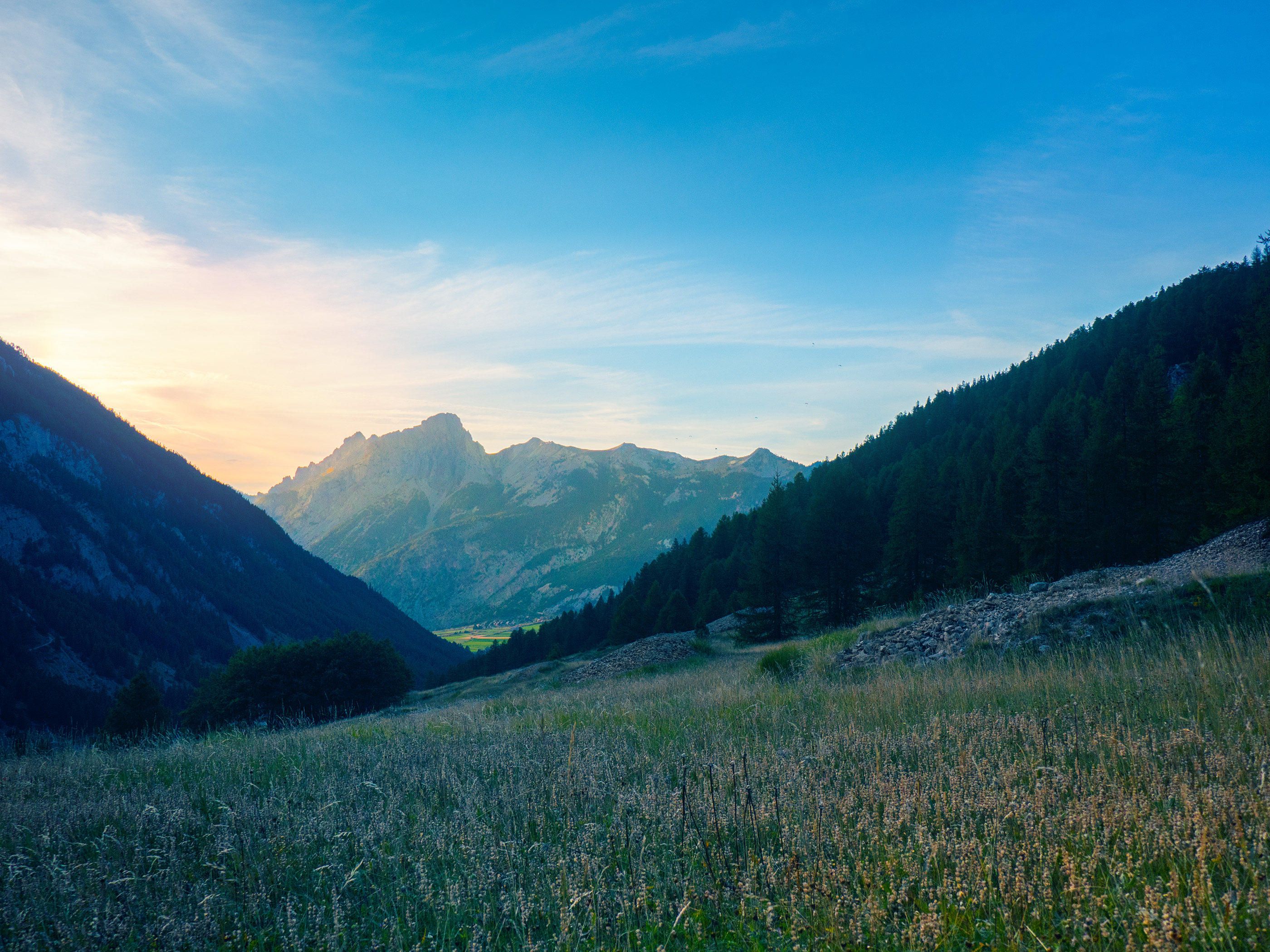 Randonnée en montagne lors d'un voyage accompagné par Michael Wandener